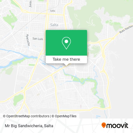 Mapa de Mr Big Sandwicheria