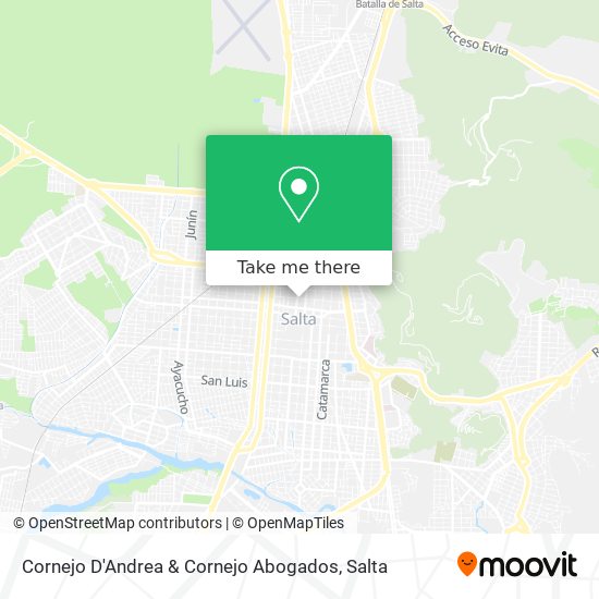 Cornejo D'Andrea & Cornejo Abogados map