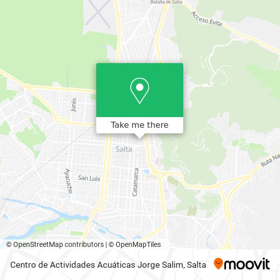 Mapa de Centro de Actividades Acuáticas Jorge Salim
