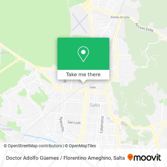 Mapa de Doctor Adolfo Güemes / Florentino Ameghino