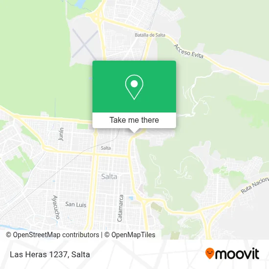 Las Heras 1237 map