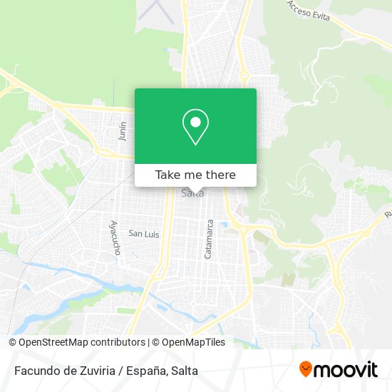 Mapa de Facundo de Zuviria / España