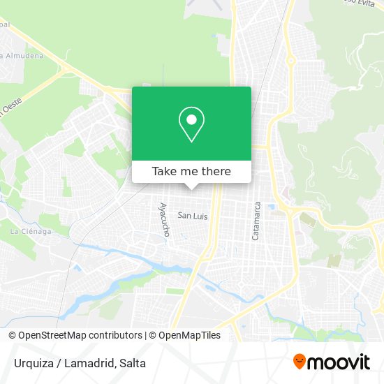 Mapa de Urquiza / Lamadrid