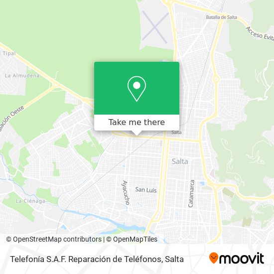 Telefonía S.A.F. Reparación de Teléfonos map