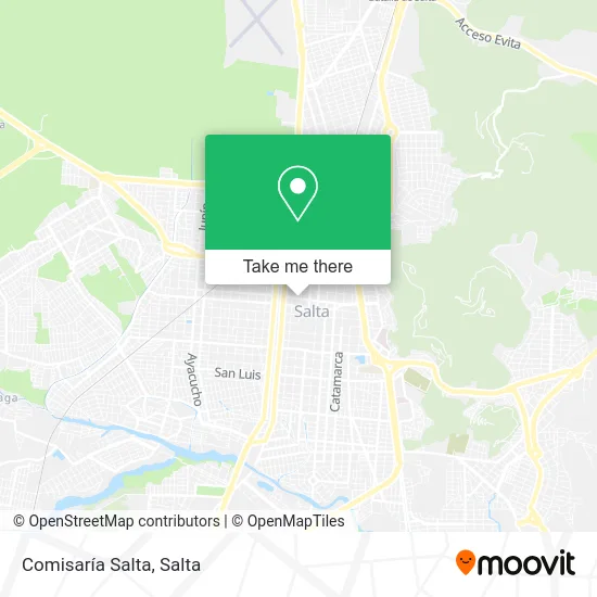 Comisaría Salta map