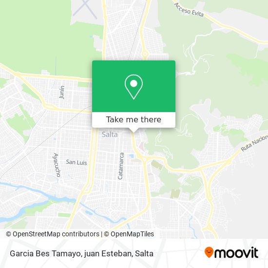 Garcia Bes Tamayo, juan Esteban map