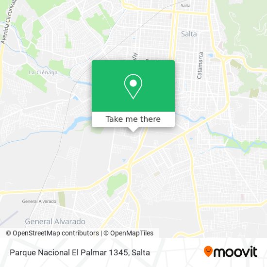 Parque Nacional El Palmar 1345 map