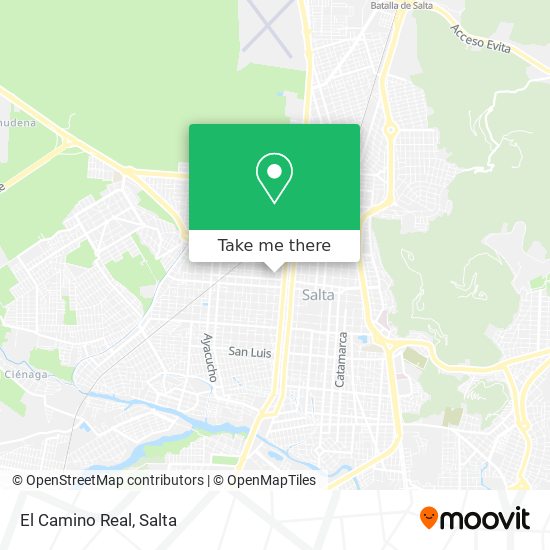 Mapa de El Camino Real