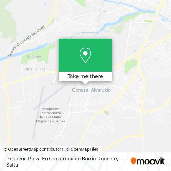 Pequeña Plaza En Construccion Barrio Docente map