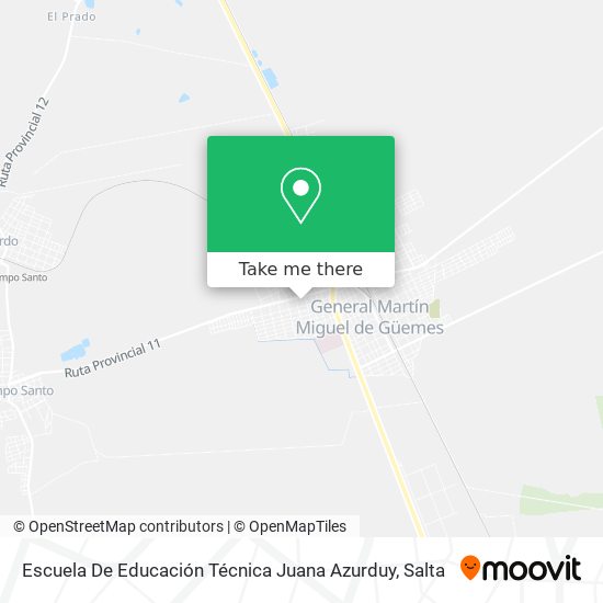 Escuela De Educación Técnica Juana Azurduy map
