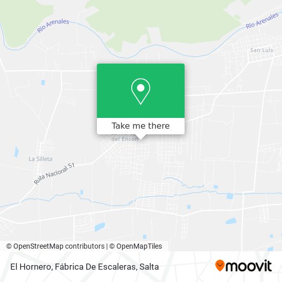 Mapa de El Hornero, Fábrica De Escaleras