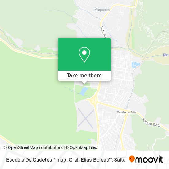 Mapa de Escuela De Cadetes ""Insp. Gral. Elías Boleas""