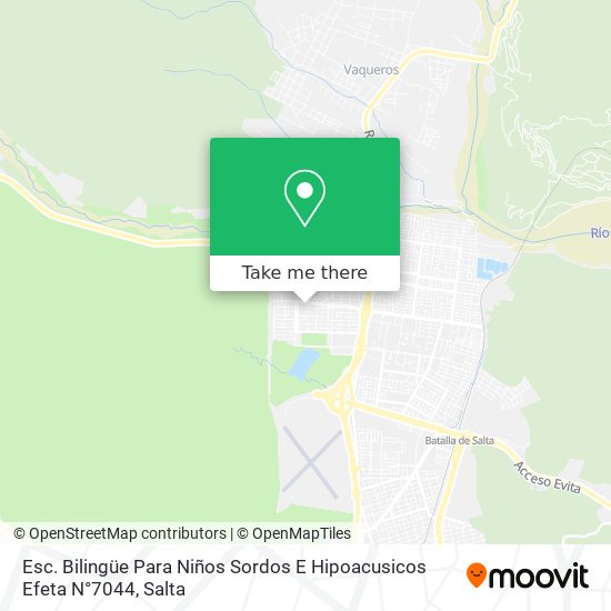 Esc. Bilingüe Para Niños Sordos E Hipoacusicos Efeta N°7044 map