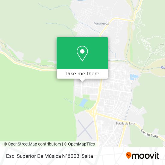 Esc. Superior De Música N°6003 map