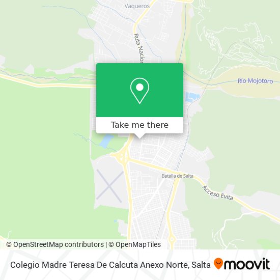 Mapa de Colegio Madre Teresa De Calcuta Anexo Norte
