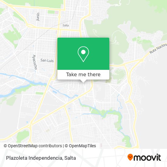 Mapa de Plazoleta Independencia