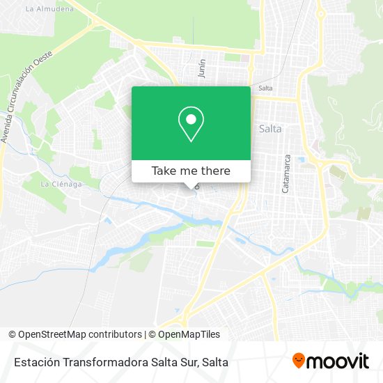 Estación Transformadora Salta Sur map