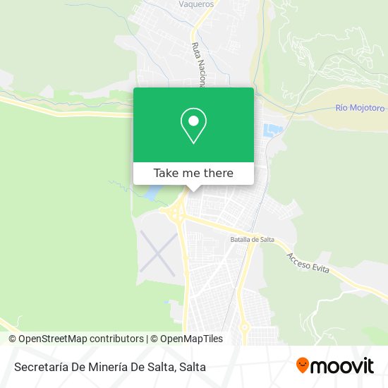 Secretaría De Minería De Salta map