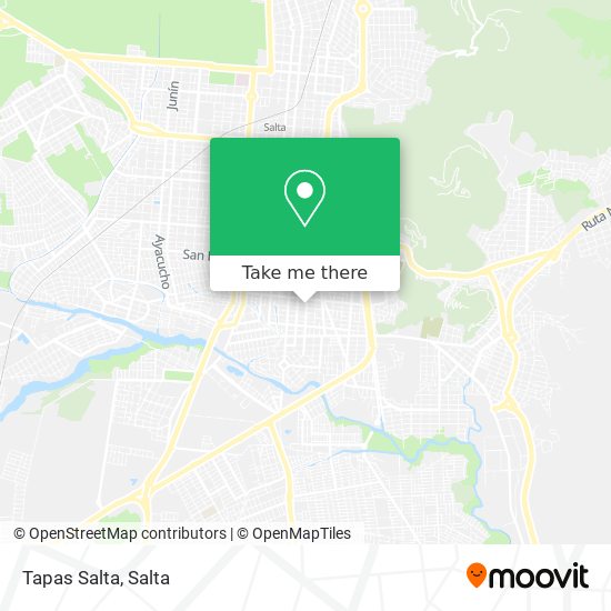 Tapas Salta map