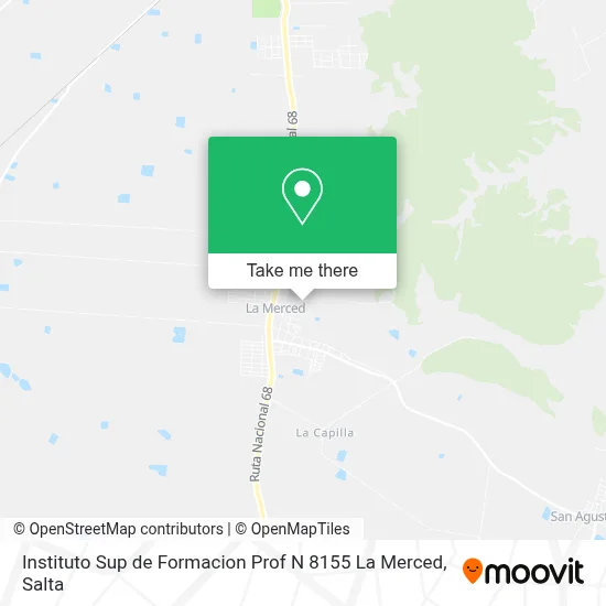 Instituto Sup de Formacion Prof N 8155 La Merced map