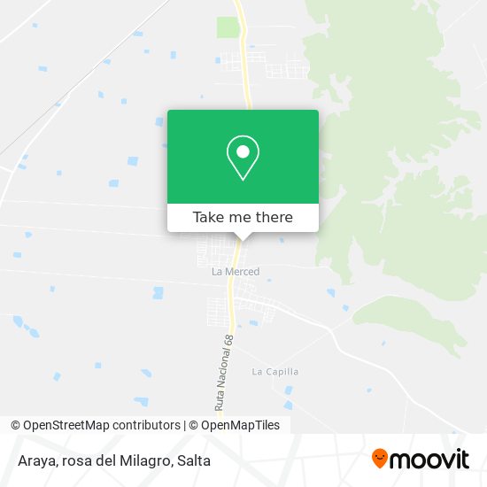 Araya, rosa del Milagro map