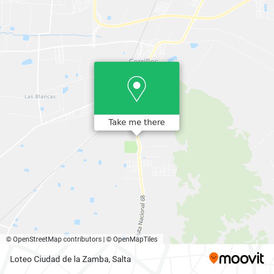 Loteo Ciudad de la Zamba map