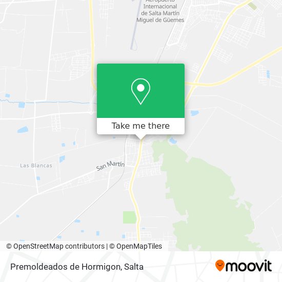 Premoldeados de Hormigon map