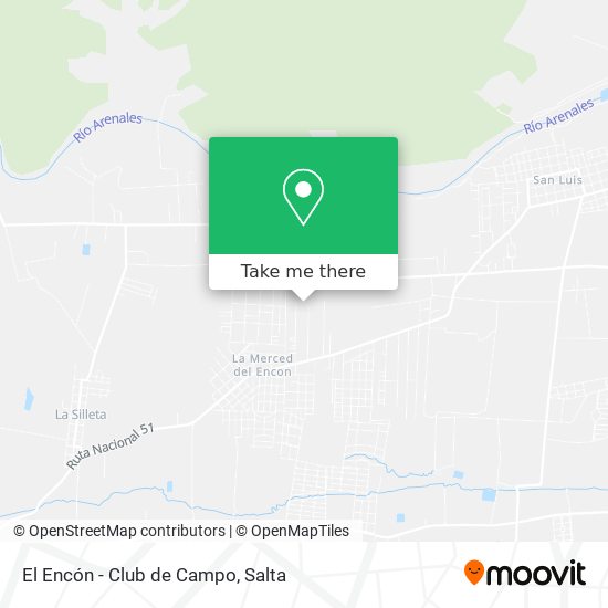 Mapa de El Encón - Club de Campo