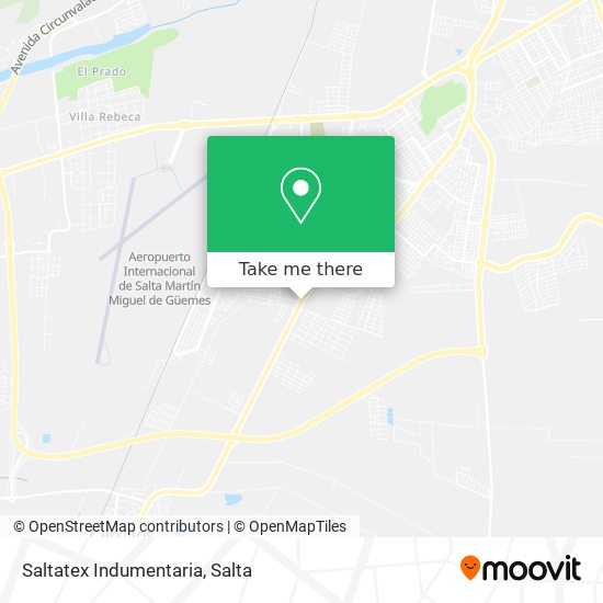 Mapa de Saltatex Indumentaria