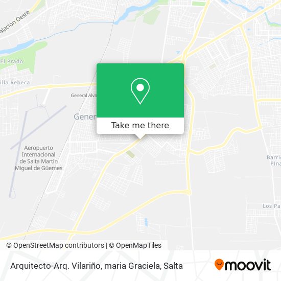 Mapa de Arquitecto-Arq. Vilariño, maria Graciela