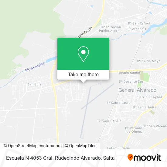 Escuela N 4053 Gral. Rudecindo Alvarado map