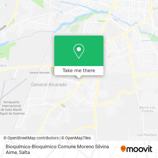 Bioquímico-Bioquímico Comune Moreno Silvina Aime map