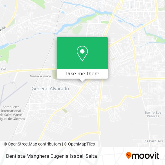 Mapa de Dentista-Manghera Eugenia Isabel