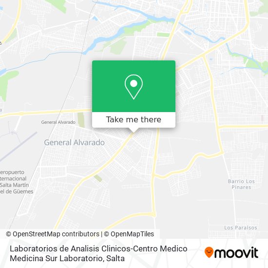 Mapa de Laboratorios de Analisis Clinicos-Centro Medico Medicina Sur Laboratorio