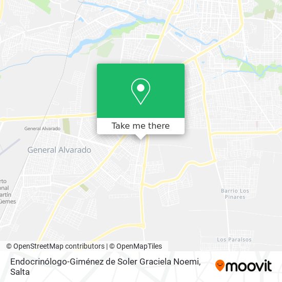 Mapa de Endocrinólogo-Giménez de Soler Graciela Noemi