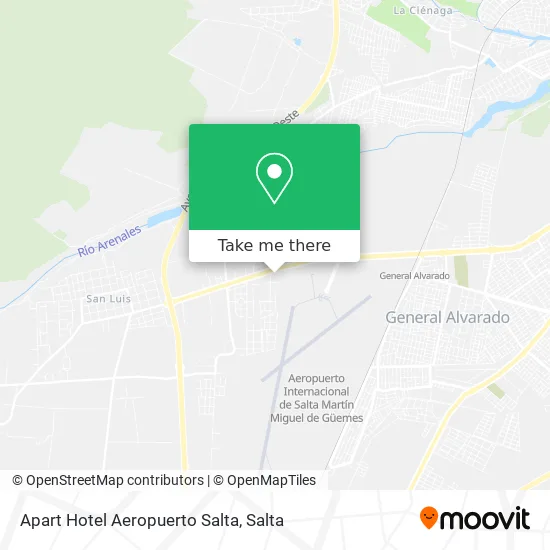 Apart Hotel Aeropuerto Salta map