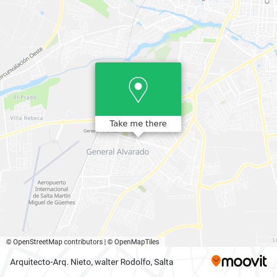 Arquitecto-Arq. Nieto, walter Rodolfo map