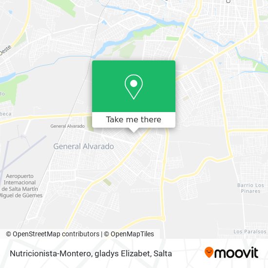 Nutricionista-Montero, gladys Elizabet map