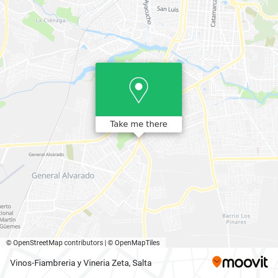 Mapa de Vinos-Fiambreria y Vineria Zeta
