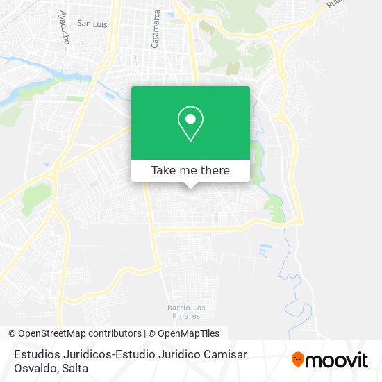 Estudios Juridicos-Estudio Juridico Camisar Osvaldo map