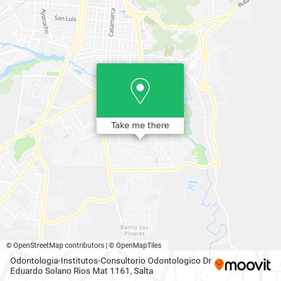 Mapa de Odontologia-Institutos-Consultorio Odontologico Dr Eduardo Solano Rios Mat 1161