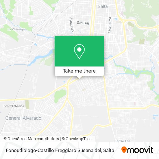 Fonoudiologo-Castillo Freggiaro Susana del map