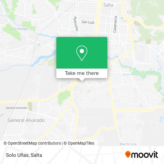 Mapa de Solo Uñas