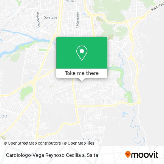 Cardiologo-Vega Reynoso Cecilia a map