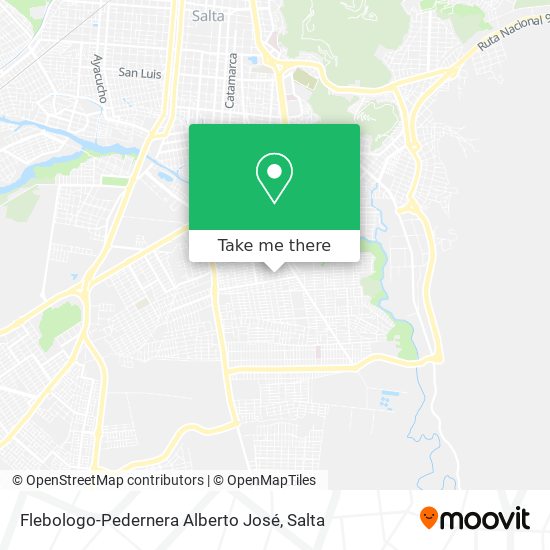 Mapa de Flebologo-Pedernera Alberto José