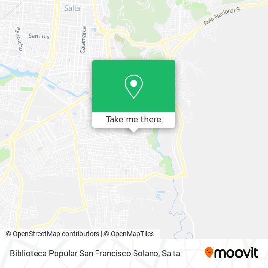 Biblioteca Popular San Francisco Solano map