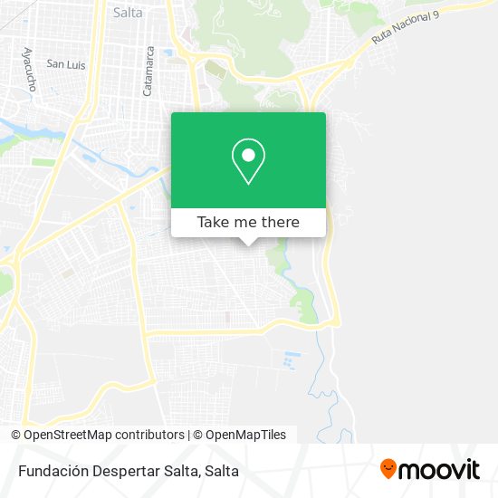 Mapa de Fundación Despertar Salta