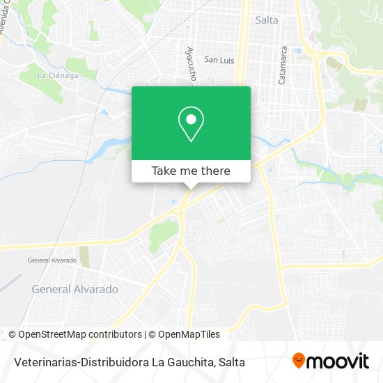 Veterinarias-Distribuidora La Gauchita map