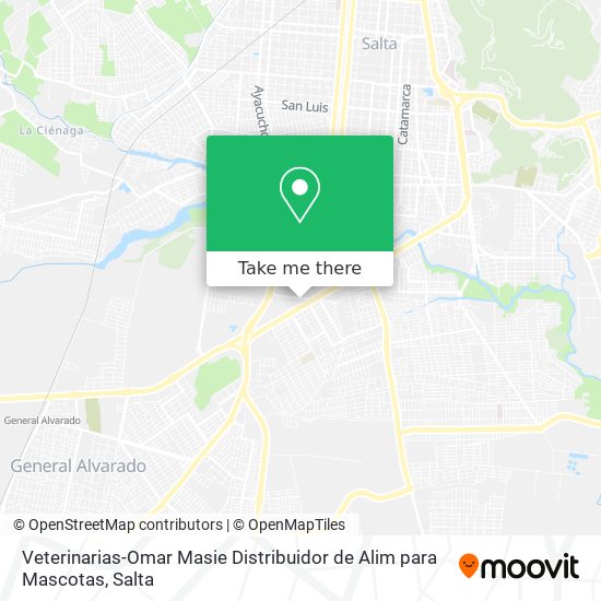Mapa de Veterinarias-Omar Masie Distribuidor de Alim para Mascotas
