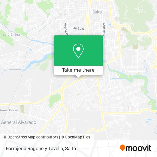 Forrajeria Ragone y Tavella map